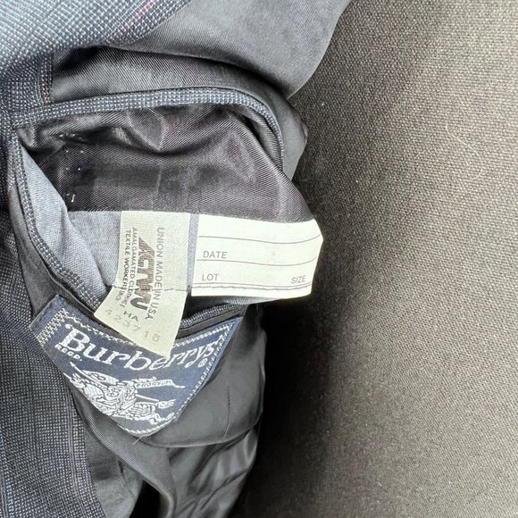 Burberry Navy Blue Suit Jacket Wool Blazer Saks Fifth Avenue - Picture 8 of 9